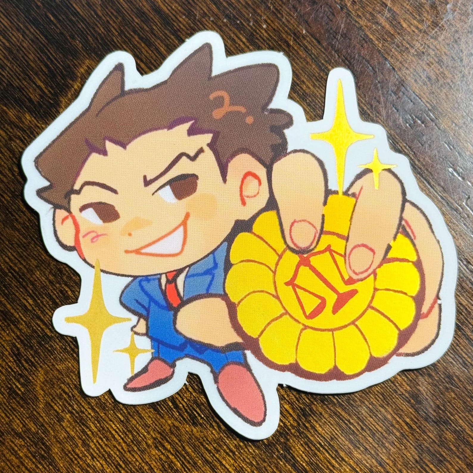 Phoenix Wright Shiny Badge Sticker Etsy