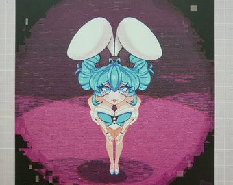 Bunny Miku Mini Print