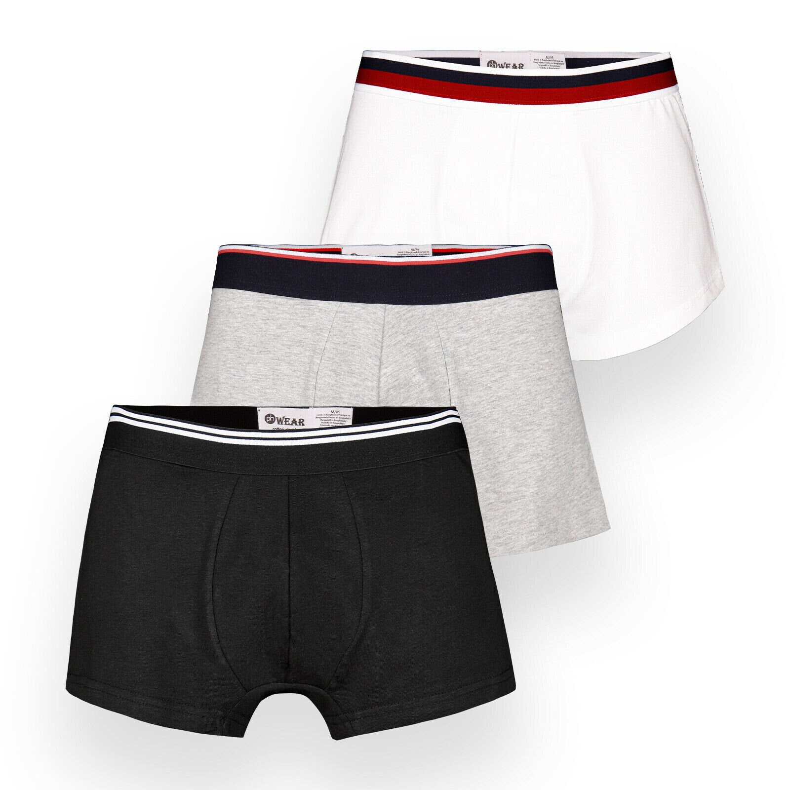 Mens Boxer Shorts Underwear 3 in Pack Cotton Stretch Boxer SXL Classic