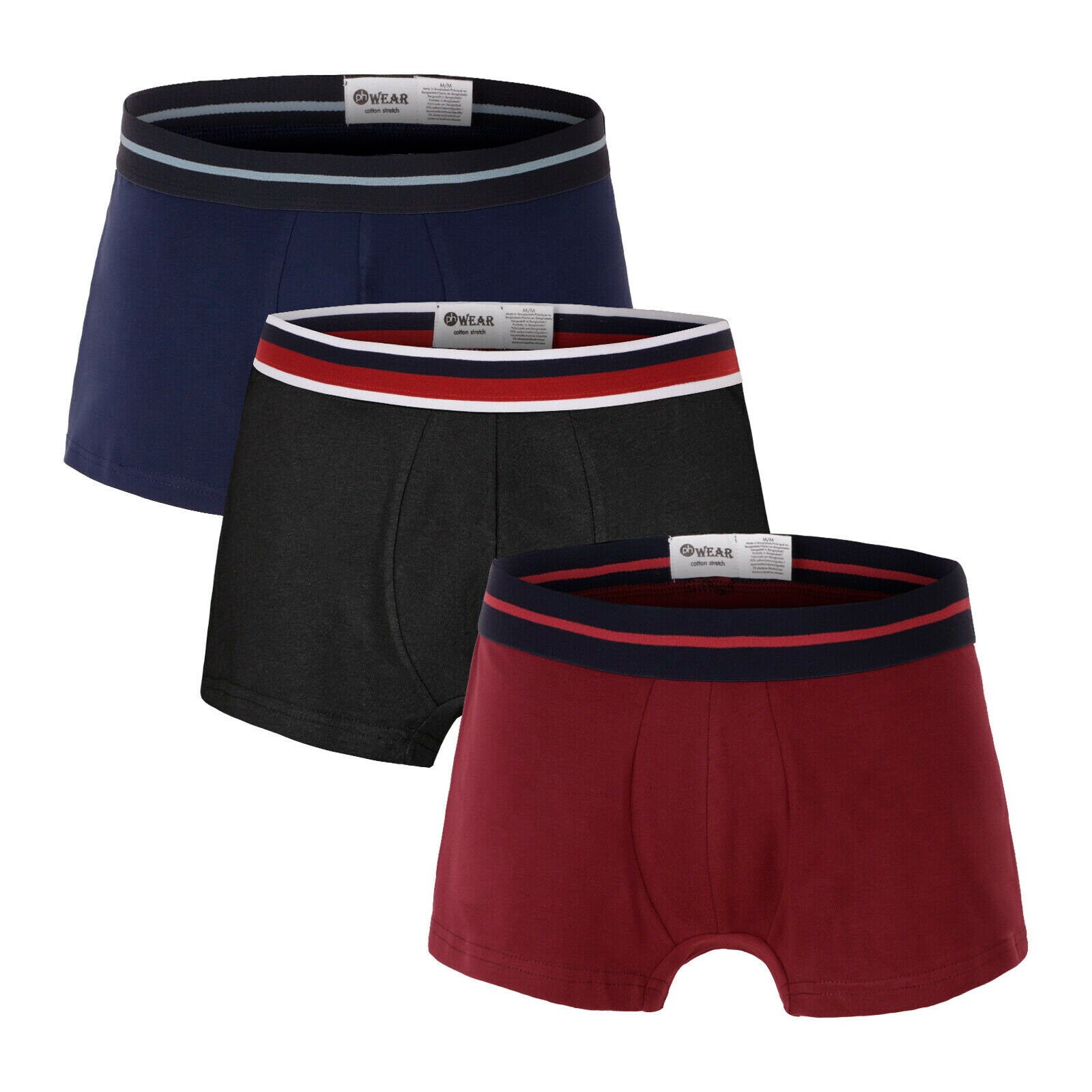 Mens Boxer Shorts Underwear 3 in Pack Cotton Stretch Boxer SXL Classic