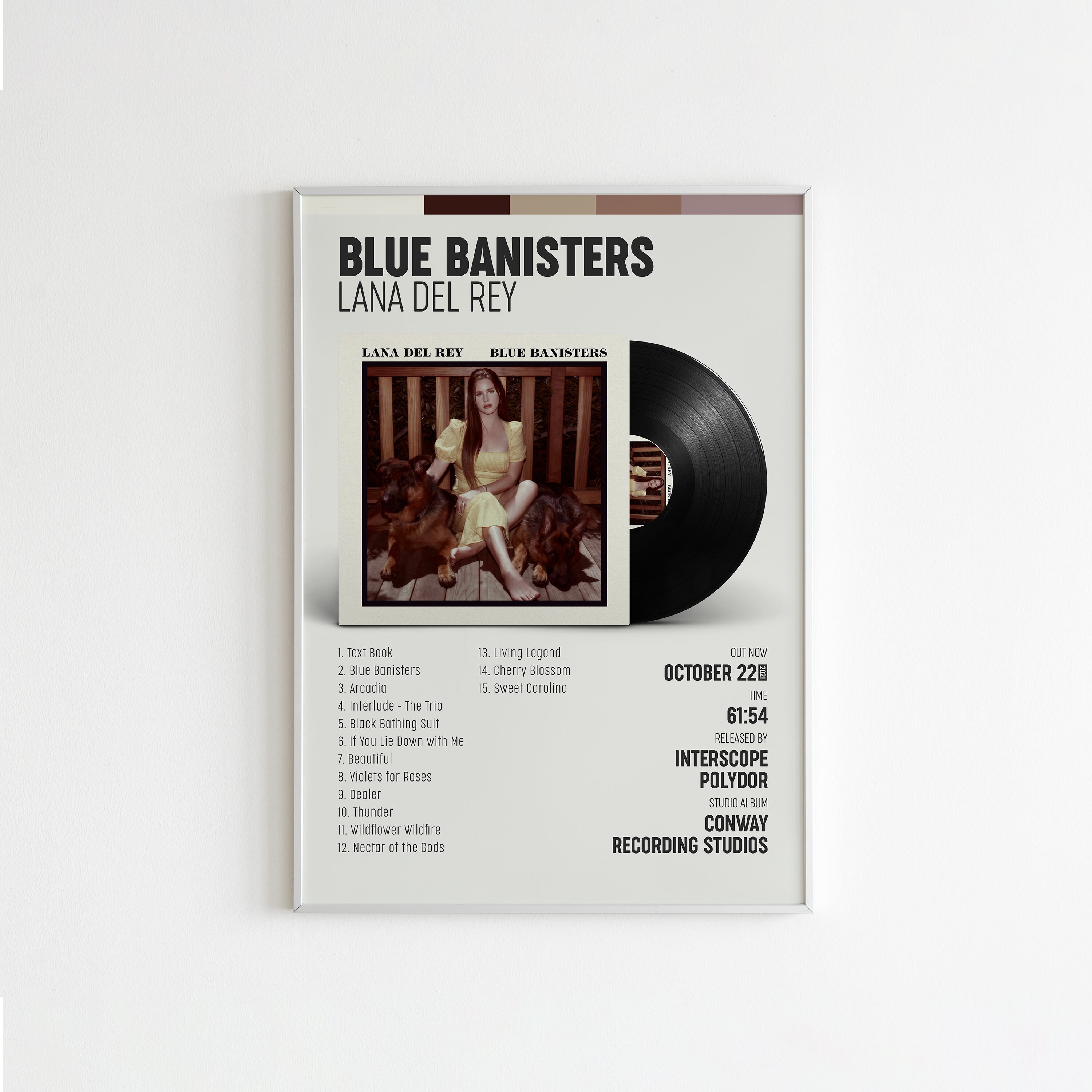 Blue Banisters Poster Lana Del Rey Poster Album Poster / Etsy