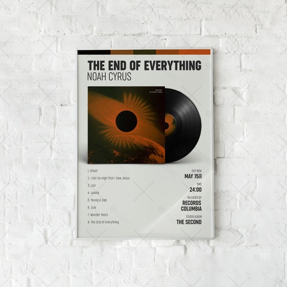 The End Everything Poster Noah Cyrus Poster Album Cover - Etsy