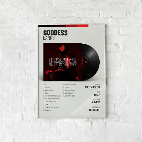 Goddess Poster Banks Poster Album Cover Poster Tracklist - Etsy