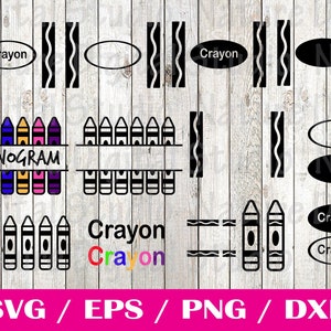 Crayon SVG bundle - School Svg - Teacher Svg - Commercial use SVG eps DXF - Digital Download  - Crayon Wrapper Svg - 1st grade svg