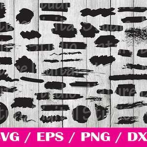 50 Farbe Pinselstrich svg bündel Hand gezeichnet, Pinselstrich svg png, Schlüsselanhänger svg, Splatter svg, Pinselstrich svg png, Hintergrund svg Clipart