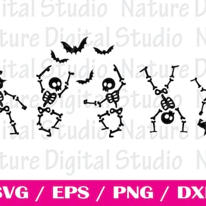 Dancing Skeletons SVG, Halloween Svg, Skeletons Halloween Svg, Skeletons Dancing Svg, Dancing Halloween Svg, Skeletons cute Svg Cut file png