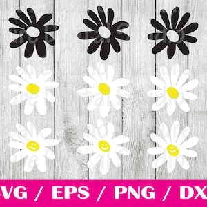 Daisy Svg, Flower Svg, Floral SVG, Daisy Png, Spring Svg, Daisy Flower Clipart, Vector, Svg Files for Cricut, Digital Download