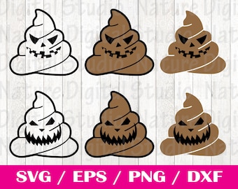 Halloween Poop Emoji Svg, Poop Svg, Emoji Svg File, Smiling Poop, Funny Poop Svg, Cricut file