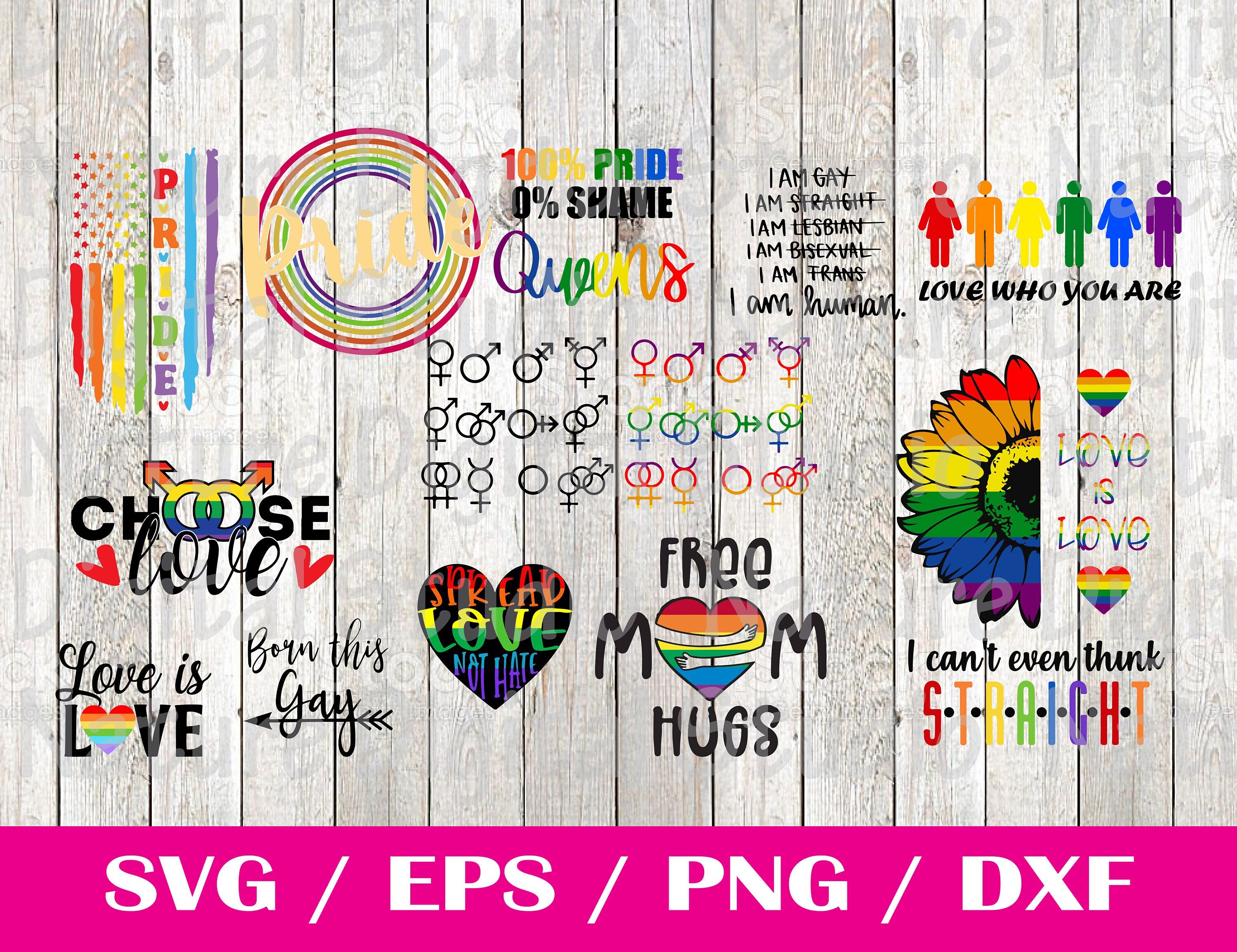54 LGBT SVG Bundle, Gay Festival Svg, Gay Pride SVG Files, Lesbian Svg ...