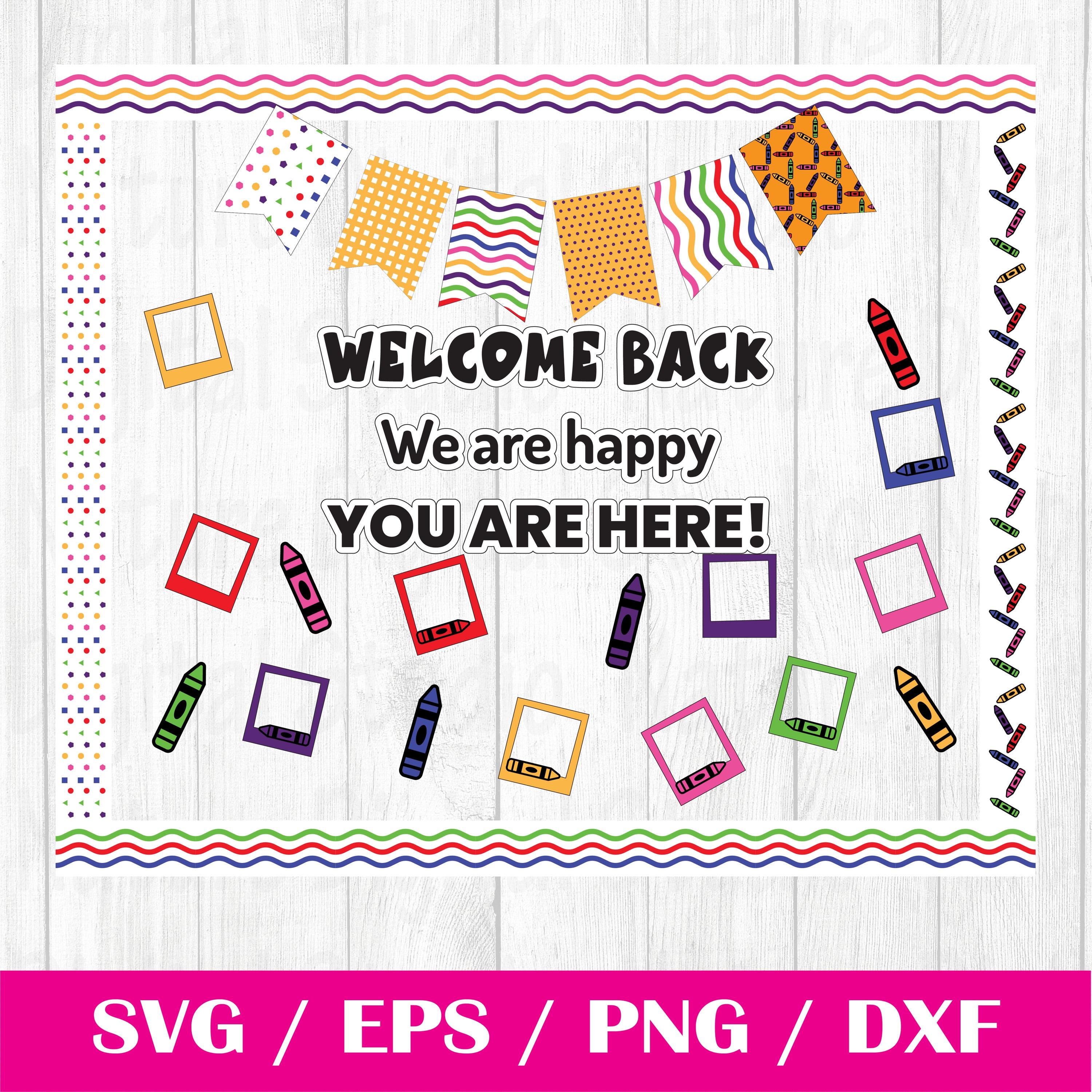 Back to School Polaroid Bulletin Board Kit Classroom Decor Editable ...