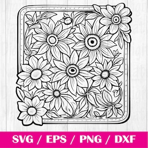 Tooled Leather Pattern Floral SVG, svg files, svg files for cricut,Cut Files Cricut, Digital Download, Silhouette Svg, Pattern111