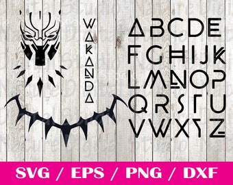 WAKANDA FOREVER svg, Black Panther Svg, Wakanda Font svg, png, jpeg cutting file