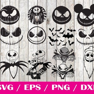 Jack Skellington SVG Bundle | Skelleton SVG | Halloween SVG / Nightmare Before Christmas, Skellington Png