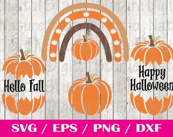 Pumpkin SVG | Fall Halloween Thanksgiving Autumn SVG Cut File | Cricut Silhouette Sublimation | Commercial Use