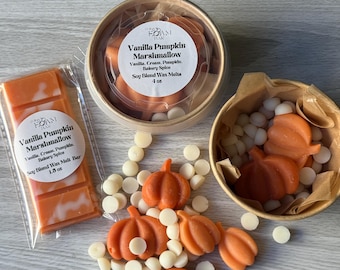 Pastillas de cera aromáticas con sabor a vainilla, calabaza y malvavisco