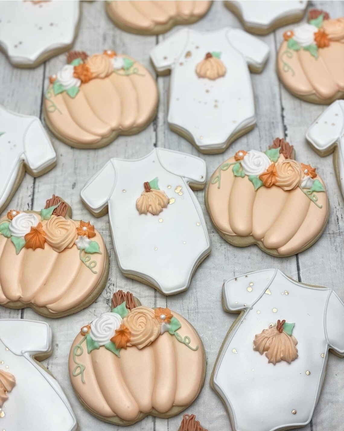 12 Flower Baby Shower Sugar Cookies Sugar Cookies Baby Shower Cookies