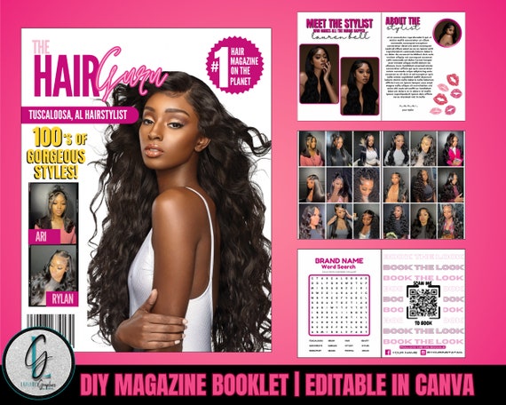 Hair & Nail Magazine Booklet | MUA Template (PDF)