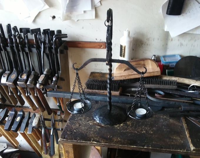 Featured listing image: Hand Forged Medieval Balance Scale / Scales of Justice