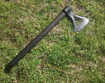 Hand Forged Wrapped Eye Ludvigshare Viking Axe