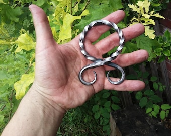 Hand forged Light Troll Cross belt buckle