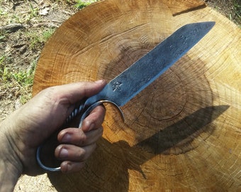 Hand Forged Large Seax Viking Blacksmith Knife