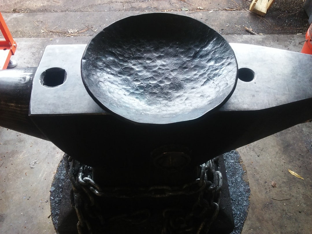 Eight Inch Hand Forged Steel Bowl - Etsy