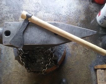 Hand Forged Wrapped Eye Rune Forged Viking Axe