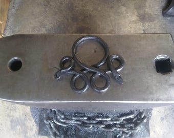 Hand forged Prototype Three Ring Serpent Buckle