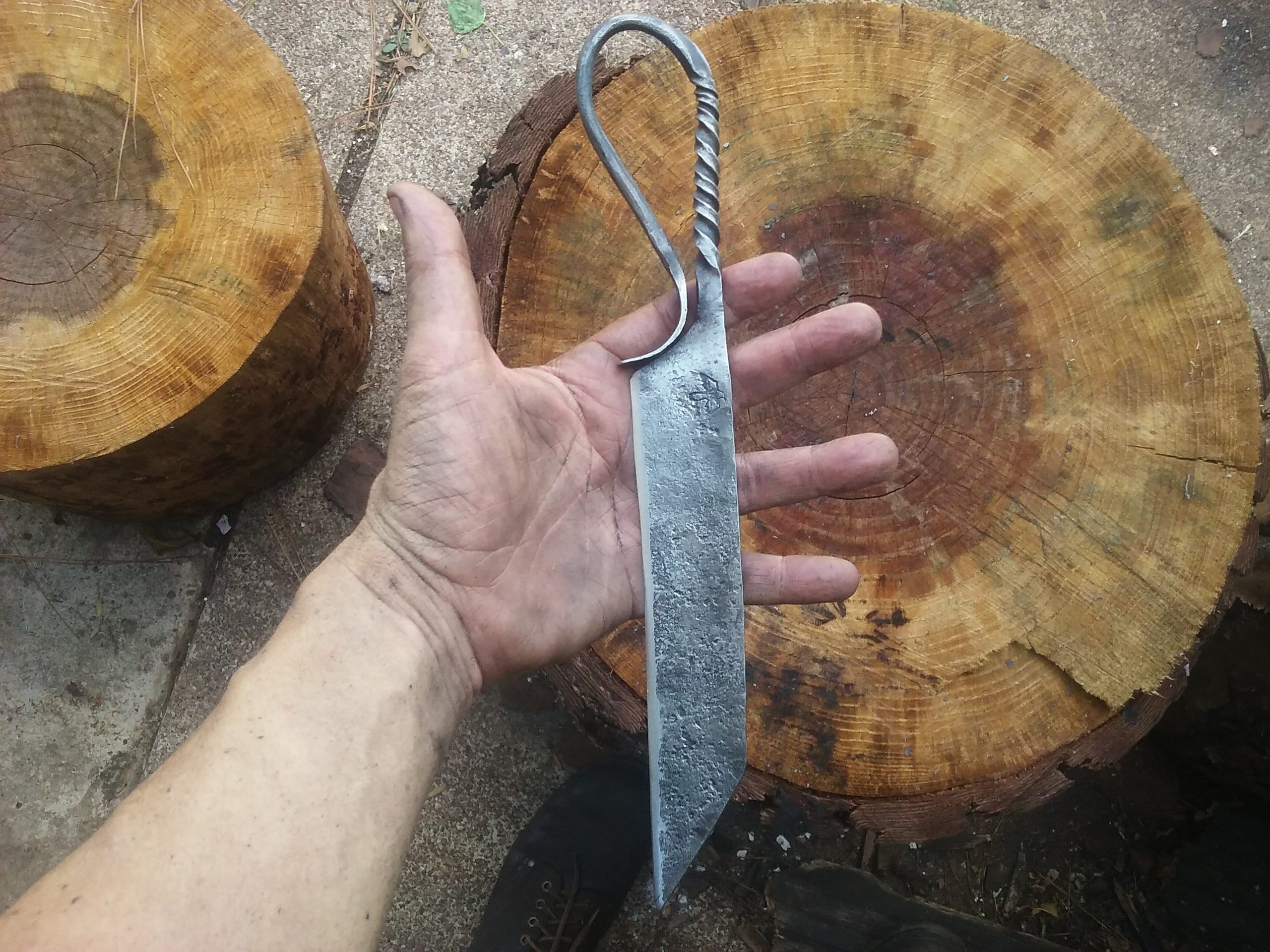 SALE: Two Village Blacksmith Knives 