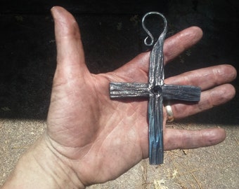 Hand Forged Rugged Backsmith's Cross