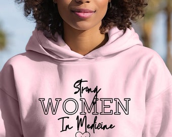 Sudadera con capucha para mujer en medicina, regalo de cumpleaños, sudadera para estudiante de medicina, doctora, graduada de la facultad de medicina, regalo para doctora, facultad de medicina, MD