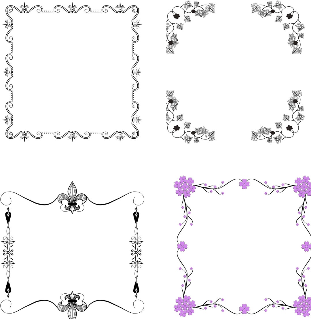 Clipart Page Border Letter Frame Book Frame Decorative Etsy Clipart Page Border Letter Frame Book Frame Decorative Etsy