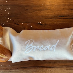 One Reusable  100% LINEN BREAD BAG
