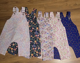 Floral infant & Toddler girl overall