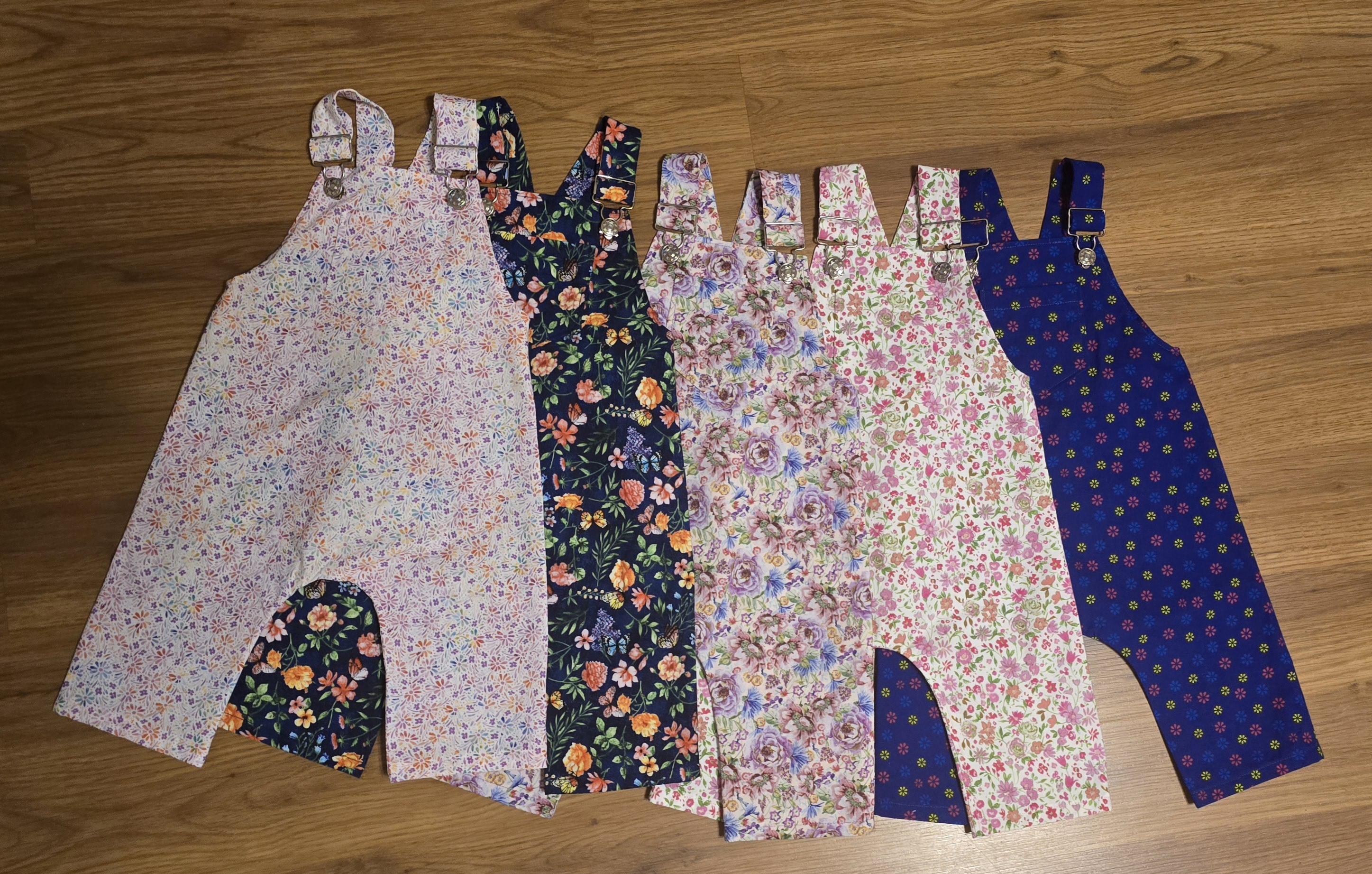 Floral infant & Toddler girl overall