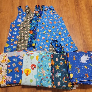 Infant/Toddler unisex overall made to order. choose size and fabric from listing