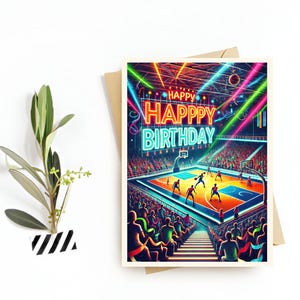 Basketball Geburtstagskarte, alles Gute zum Geburtstag Basketball Geburtstagskarte, Geschenk, Postkarte Sport, Geschenkkarte, alles Gute zum Geburtstagkarte
