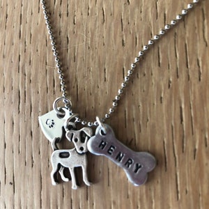 Jack Russell Terrier Custom Necklace Personalized Your Dog’s Name