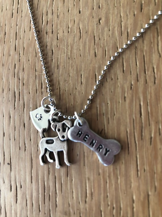 Jack Russell Terrier Custom Necklace Personalized Your Dogs Name