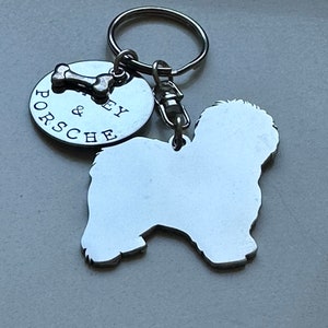 Sheepdog Custom Keychain, Personalize with up to 3 dog’s names