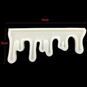 Cake Frosting Drip Silicone Mold for Crafts, Resin, Fake Cakes, Foam Clay Icicle Drip