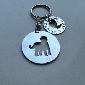 Labradoodle Goldendoodle Custom Keychain, Personalize with up to 3 dog’s names