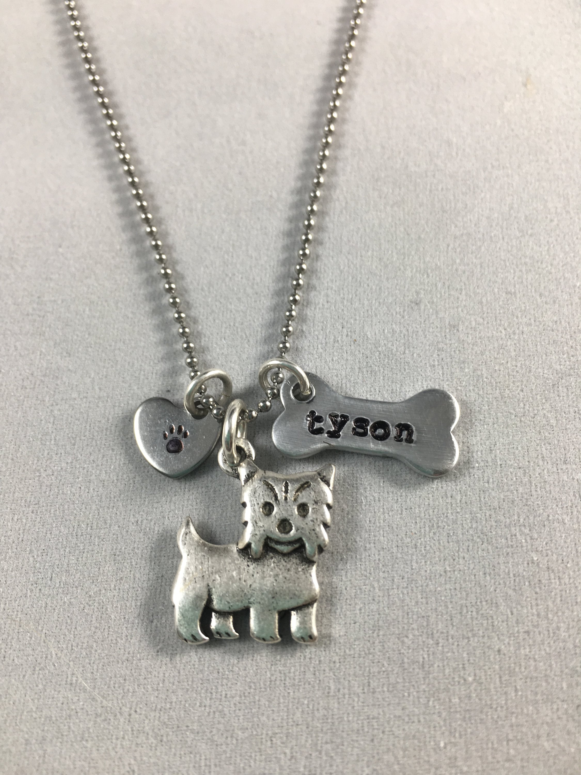 ヨークシャーテリアカスタム犬種ネックレスヨーキーパーソナライズ