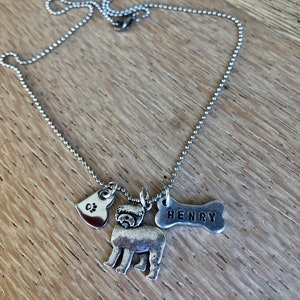English Sheepdog Personalized Necklace