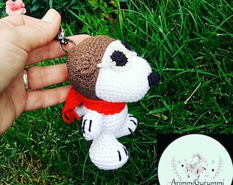 Snoopy keychain,Snoopy flying ace,pilot snoopy ,schlüsselanhanger snoopy, Snoopy autohanger,valentines gift,birthday gift,snoopy