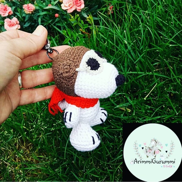 Porte-clés Snoopy, as de l'aviation Snoopy, pilote snoopy, schlüsselanhanger snoopy, suspension automatique Snoopy, cadeau Saint-Valentin, cadeau d'anniversaire, snoopy