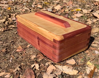 Cedar gift box for wedding anniversary keepsake box cedar jewelry box cedar wood cedar storage box small cedar box (small)