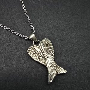 Angel Wings Sterling Silver Pendant Necklace 925