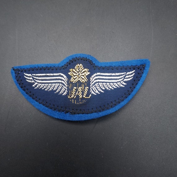 Vintage JAL Japan Airlines Wings Logo Clip on Patch Embroidered - Etsy