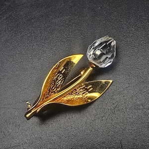 アクセサリー   'Tulip' Brooch #448 Swarovski Tulip Brooch - Etsy
